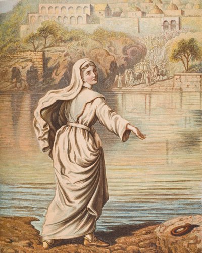 Christiana Entering the River, illustration from 